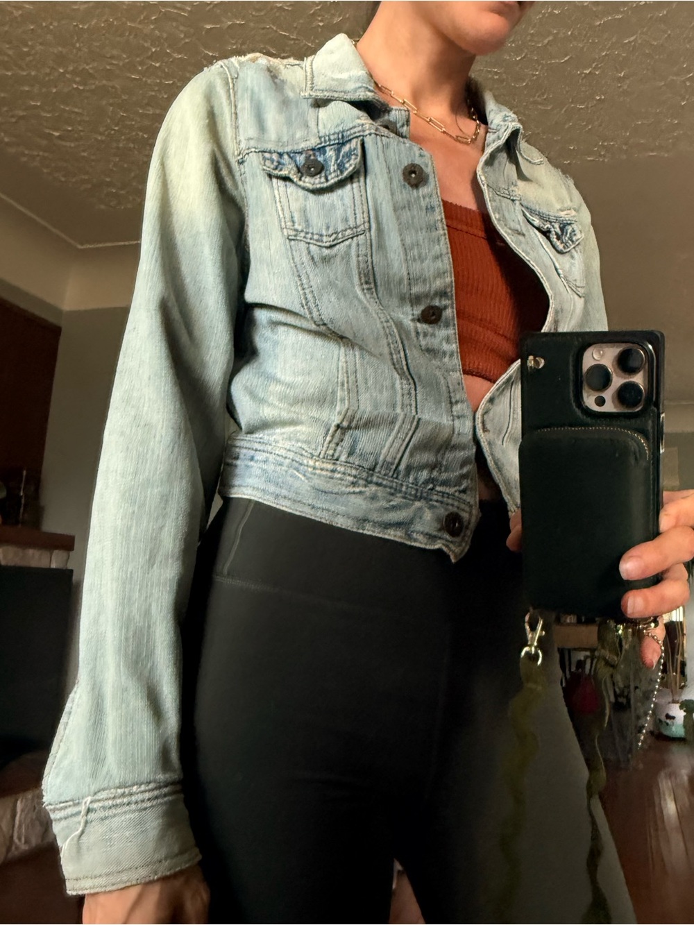 Revolution 100% Cotton Distressed Light Blue Denim Jacket